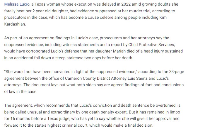 Death Row Woman in Texas